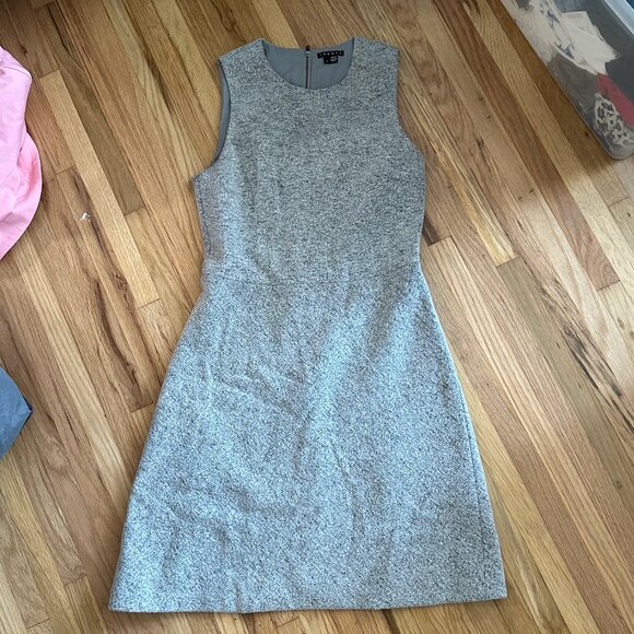 Theory Dresses & Skirts - Theory Gray Sleeveless Sheath Dress